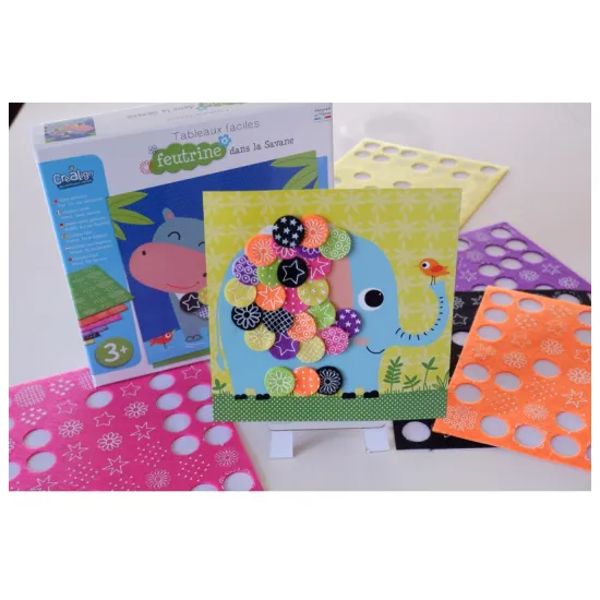 Aus Filz basteln Auf der Savanne 3+