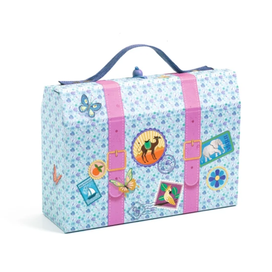 Marie Kofferetui für Schreibwaren – DJECO, Notizblock, Aufkleber, Stift, Umschläge und Einladungen