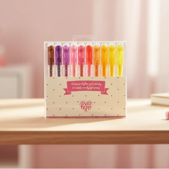 Leuchtende Mini-Gelstifte, 10 Stück