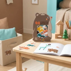 Erste abnehmbare Aufkleber Waldtiere