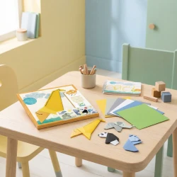 Erstes Origami – 1, 2, 3… gefaltet!