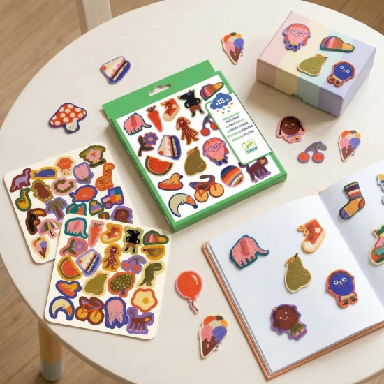 Filzaufkleber, großer Spaß, 60 Stück