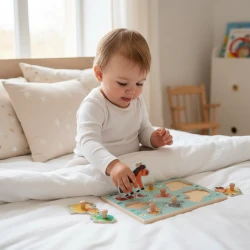 Puzzle mit Griffen Bauernhoftiere