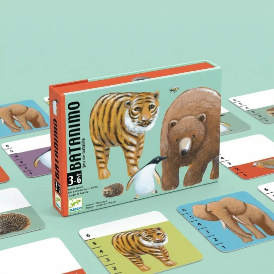Djeco Kartenspiel Batanimo für Kinder ab 3 Jahren mit Tieren