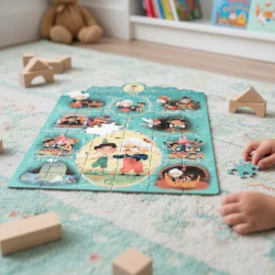 Märchenpuzzle Pinocchio, 54 Teile