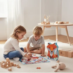 Silhouetten-Puzzle: Ginger der Fuchs