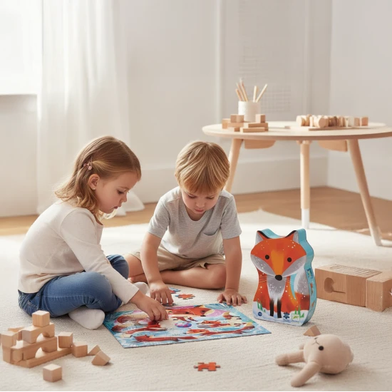 Silhouetten-Puzzle: Ginger der Fuchs