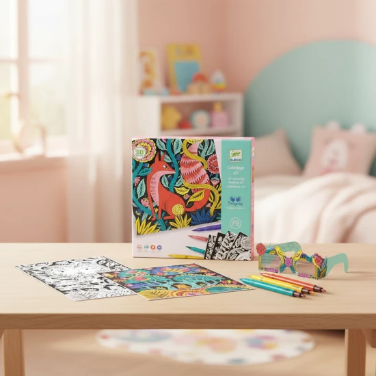 3D-Kunstset Fantastischer Wald