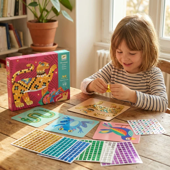 Mosaik aus den Tiefen des Dschungels – Gestalten nach Zahlen