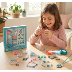 Auffädeln und Herstellen von Schmuckperlen und Vögeln