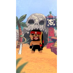 Arty Toys Piraten-Rick-Figur mit Kanone