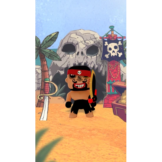 Arty Toys Piraten-Rick-Figur mit Kanone