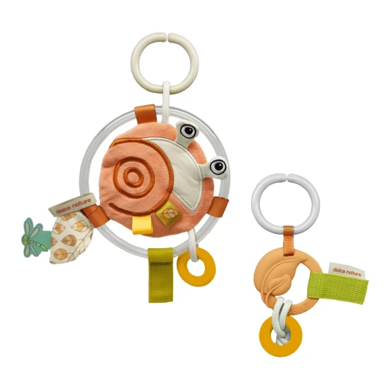 Hängendes sensorisches Spielzeug Schnecke und Silikonbeißring für die sensorische Entwicklung Dolce