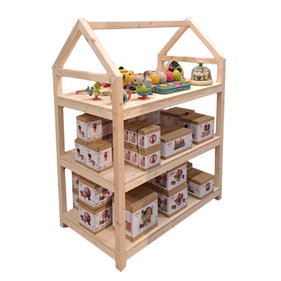 Spielzeughaus Display Tolo & Dolce – Bunter Aufbewahrungsort für Kinderzimmer
