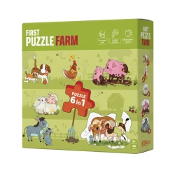Erstes Puzzle Bauernhof 6in1