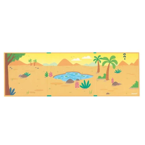 Magnetbuch für Kinder mit Dinosauriern von Janod.