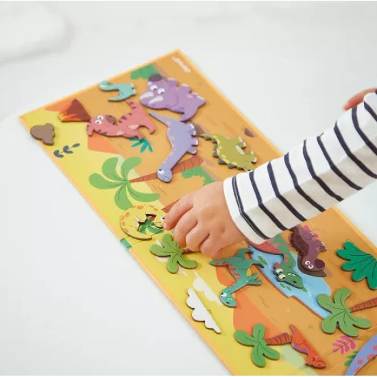 Magnetbuch für Kinder mit Dinosauriern von Janod.