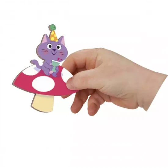 Magnetische Geschichten für Kinder über eine Geburtstagsparty mit Tieren von Janod.