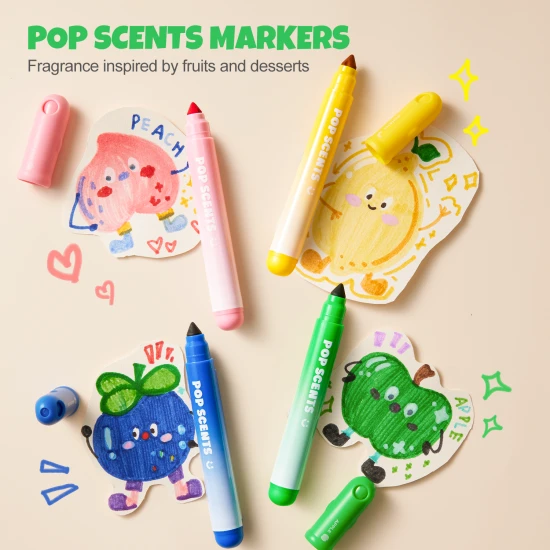 Pop Scents Marker – 12 Farben