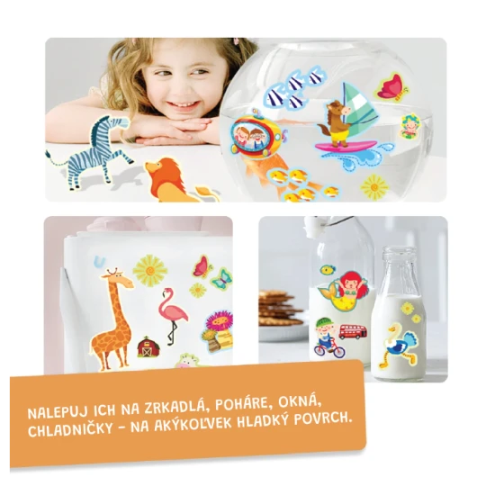 Jarmelo Stadtpark – Wiederverwendbare Sticker auf PVC-Folie, 5 Motive und über 145 bunte Sticker für kreatives Spielen