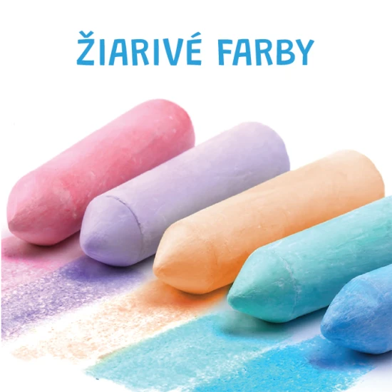 Jarmelo Straßenkreide – 20 Stück, 15 Farben, ungiftig, abwaschbar, ideal für Kinder