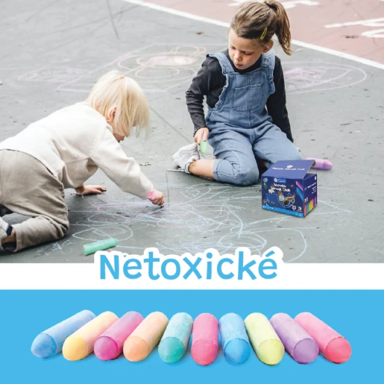 Jarmelo Straßenkreide – 20 Stück, 15 Farben, ungiftig, abwaschbar, ideal für Kinder