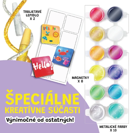 Jarmelo Steinmalset – Steine, Farben, Glitzer, Pinsel und Sticker in einem Kreativset