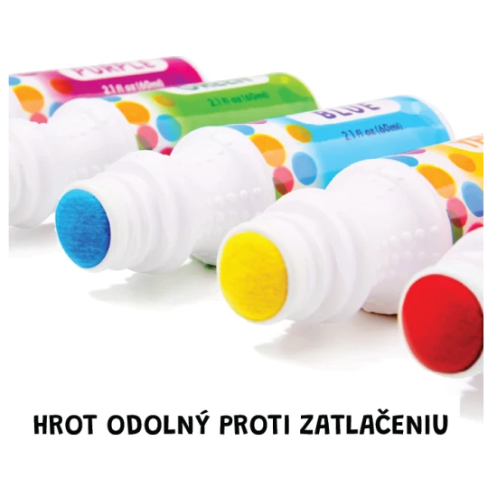 Jarmelo Tubenfarben – 8er-Set abwaschbare und ungiftige Farben mit Schaumapplikator