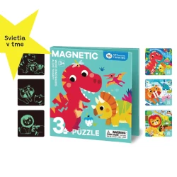 Magnetisches Leuchtpuzzle 3in1 Dinosaurier