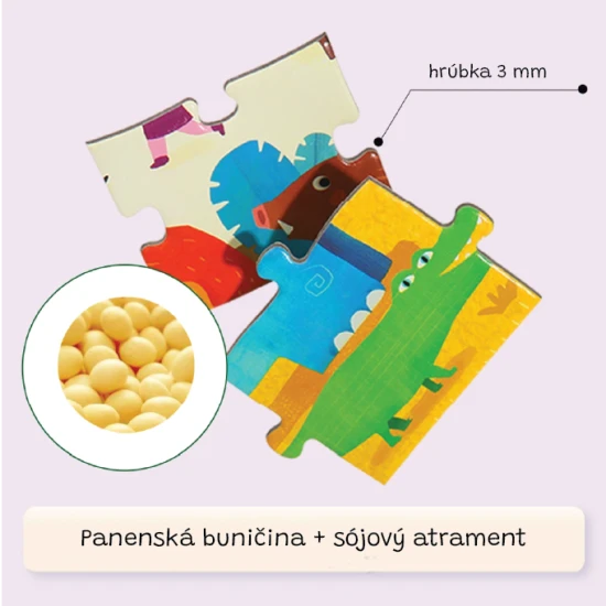 Jarmelo Puzzle Dinosauriermuseum – 108 Teile im Koffer, buntes Puzzle für Kinder