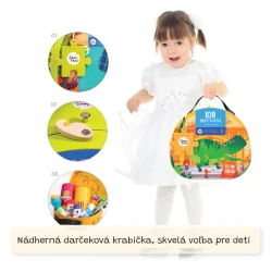 Puzzle Dinosauriermuseum 108 Teile