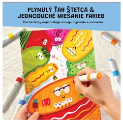 Doppelseitige Marker mit zwei Spitzen in einer Box mit 12 Stück