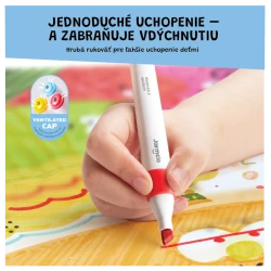 Doppelseitige Marker mit zwei Spitzen in einer Box mit 24 Stück