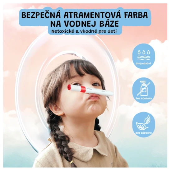 Jarmelo Doppelspitzenmarker in tragbarer Box – 12 Farben, Pinsel- und grobe Spitze, ungiftig und abwaschbar