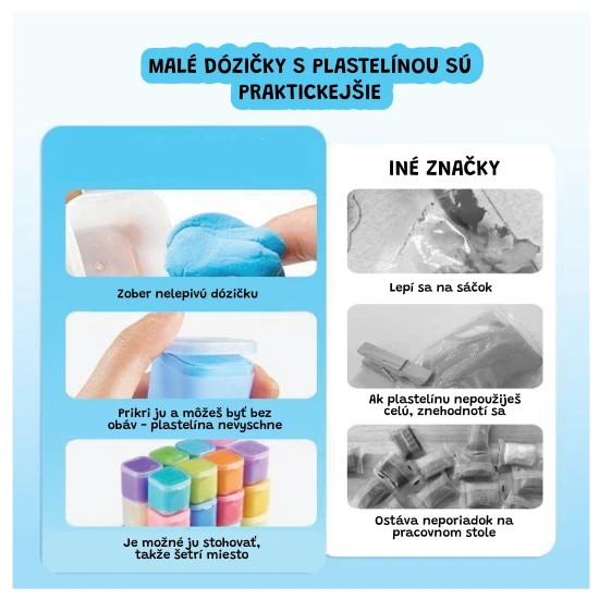 Jarmelo Modelliermasse in Kapseln 24 Stück – bunte, weiche und elastische Knete für Kinder