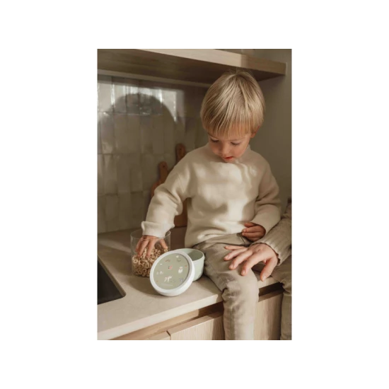 Funktionelle und verspielte Snackbox mit Bauernhof-Motiv.