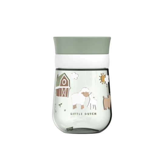 Lernbecher für Kinder, die das Trinken aus einem klassischen Becher lernen.