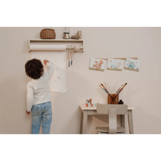 Selbstfärbende Stempel von Little Dutch mit Bauernhofmotiven: Schafe, Hühner, Traktoren und mehr.