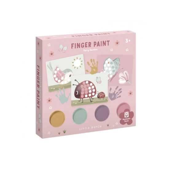 Fairy Garden Kreatives Fingermalset mit Pastellfarben und vorgedruckten Karten für Kinder