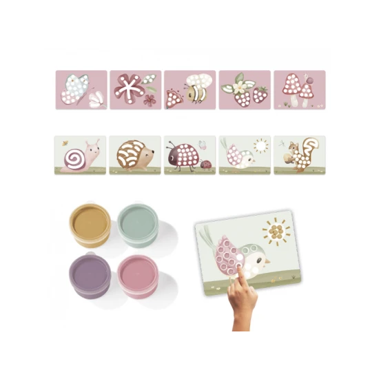 Fairy Garden Kreatives Fingermalset mit Pastellfarben und vorgedruckten Karten für Kinder