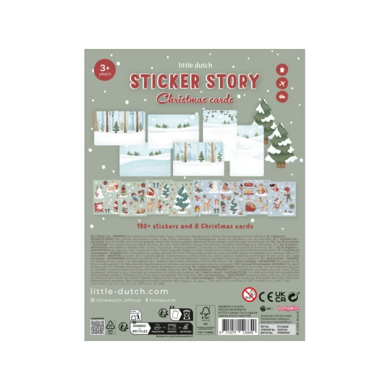 Weihnachtswünsche-Aufkleber-Set