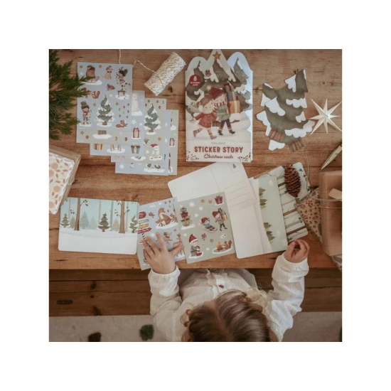 Weihnachtswünsche-Aufkleber-Set