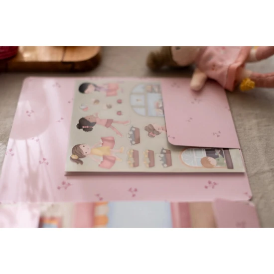 Buch mit Aufklebern Shopping Rosa