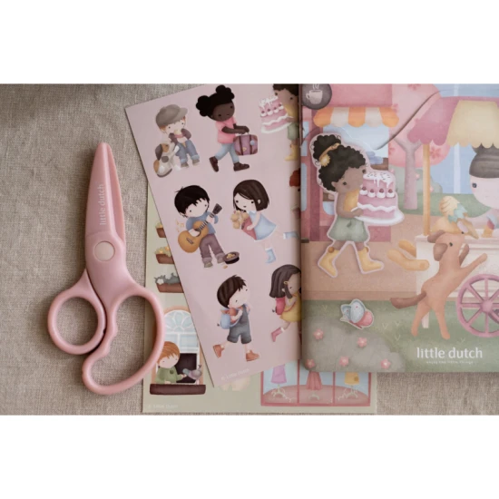 Buch mit Aufklebern Shopping Rosa