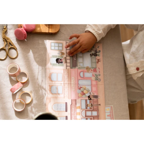 Buch mit Aufklebern Shopping Rosa