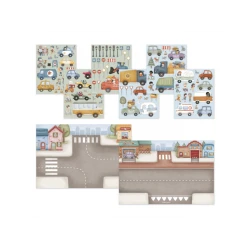 Buch mit Aufklebern Transport Jim