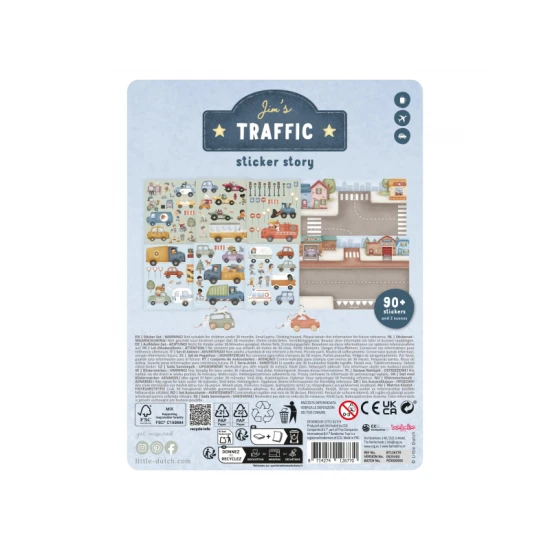 Buch mit Aufklebern Transport Jim