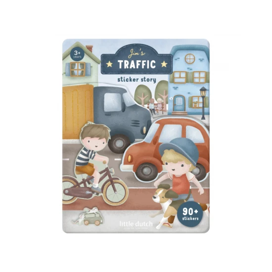 Buch mit Aufklebern Transport Jim