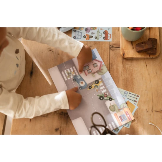 Buch mit Aufklebern Transport Jim