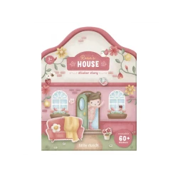 Buch mit Aufklebern Haus Rosa